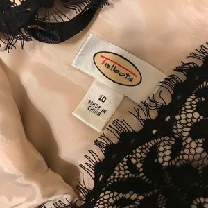 Talbots black lace dress